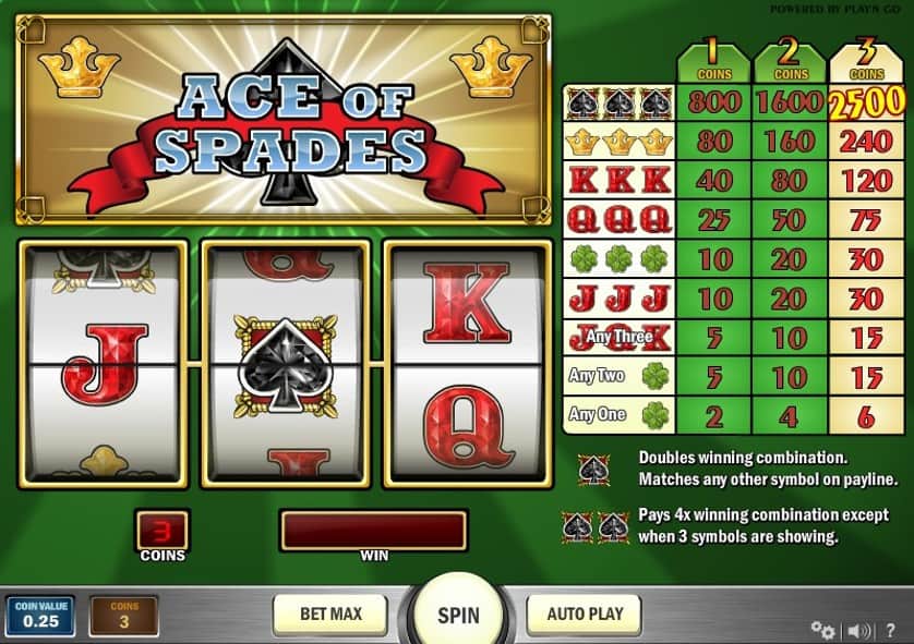 Spēlēt tagad - Ace of Spades