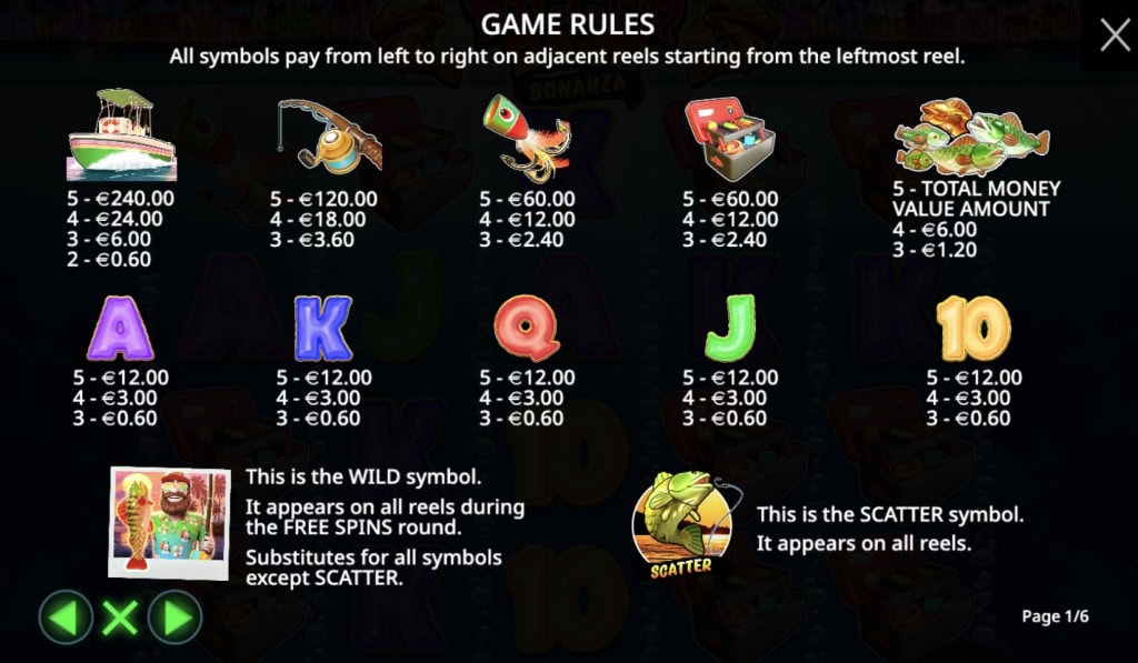 Bigger Bass Bonanza Simboli