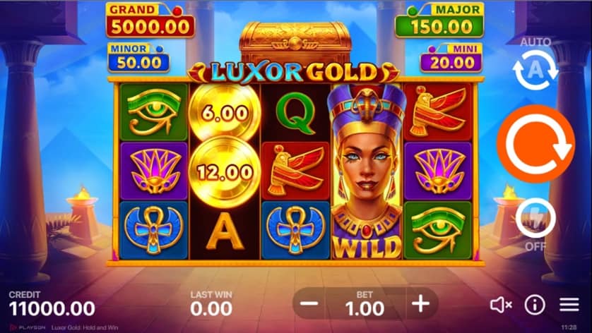 Spēlēt tagad - Luxor Gold: Hold and Win