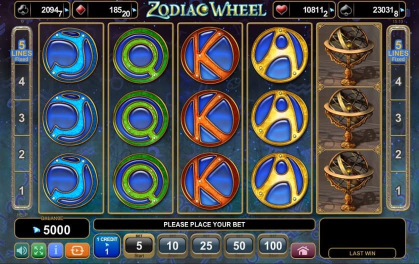 Spēlēt tagad - Zodiac Wheel