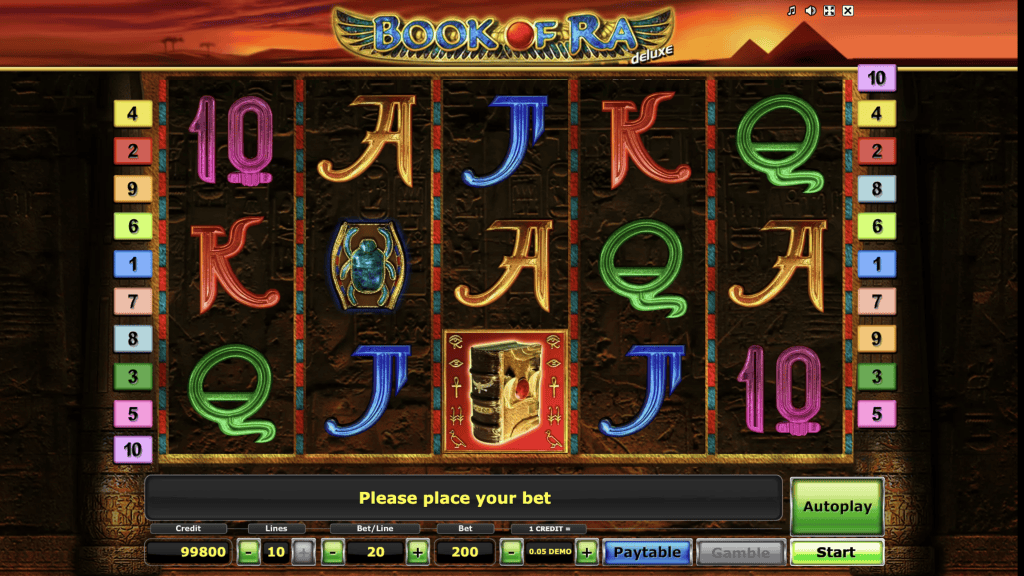 Book of Ra Deluxe demo
