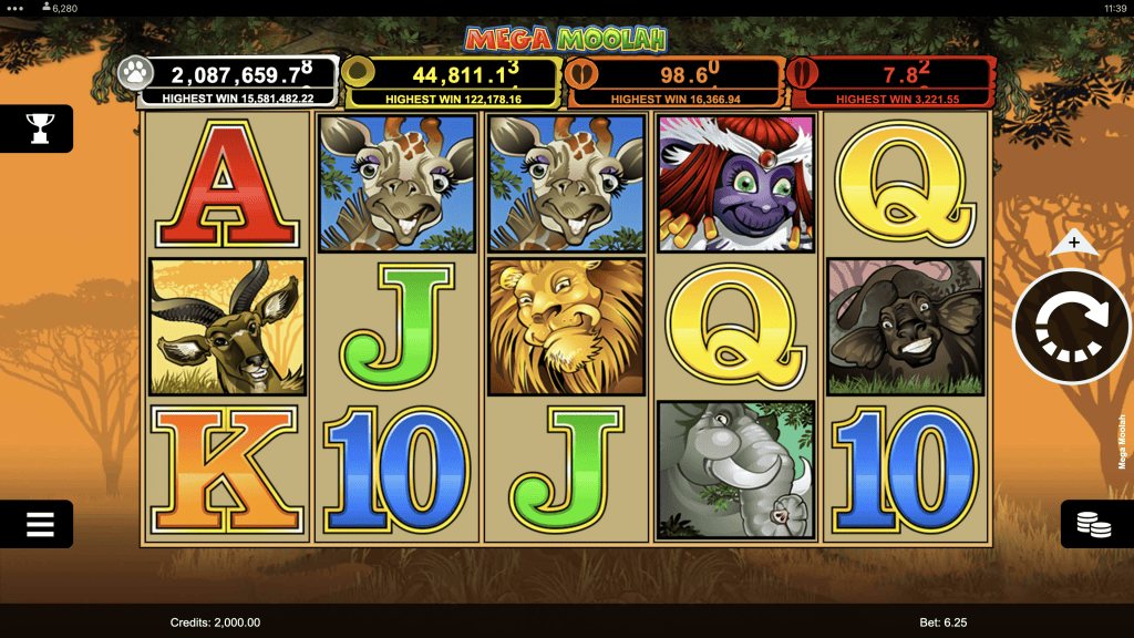 Mega Moolah demo