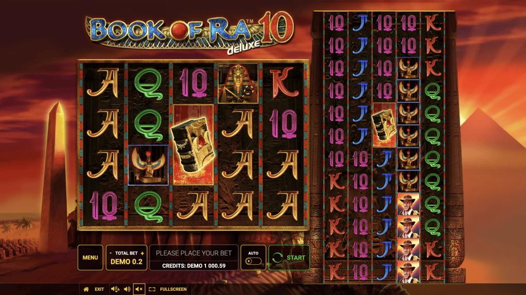 Book of Ra 10 Deluxe demo spēle