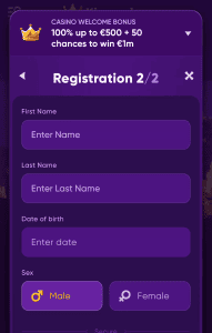 Personas datu ievadīšana