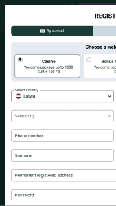 Izvēlieties iepazīšanās bonusu