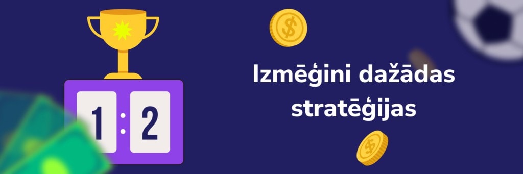 Izmēģini dažādas stratēģijas