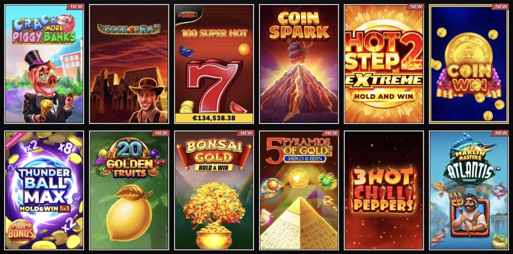 Wintino Casino spēles