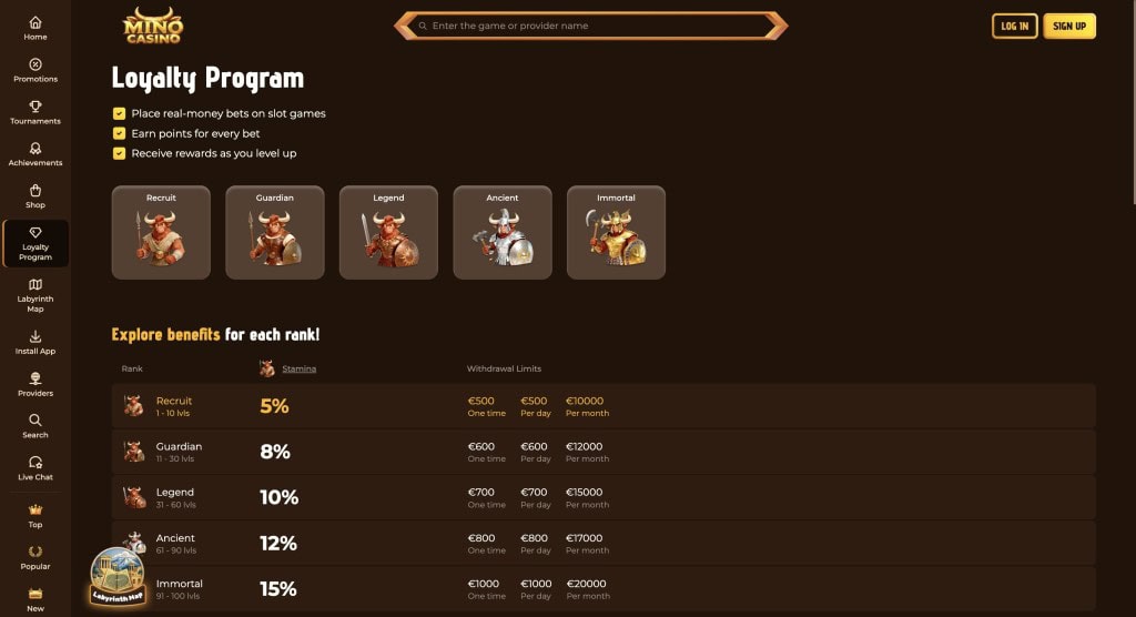 Mino casino 3