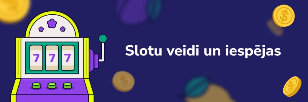 Slotu veidi un iespējas