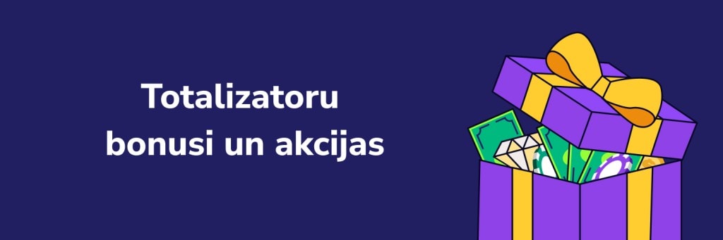 Totalizatoru
bonusi un akcijas