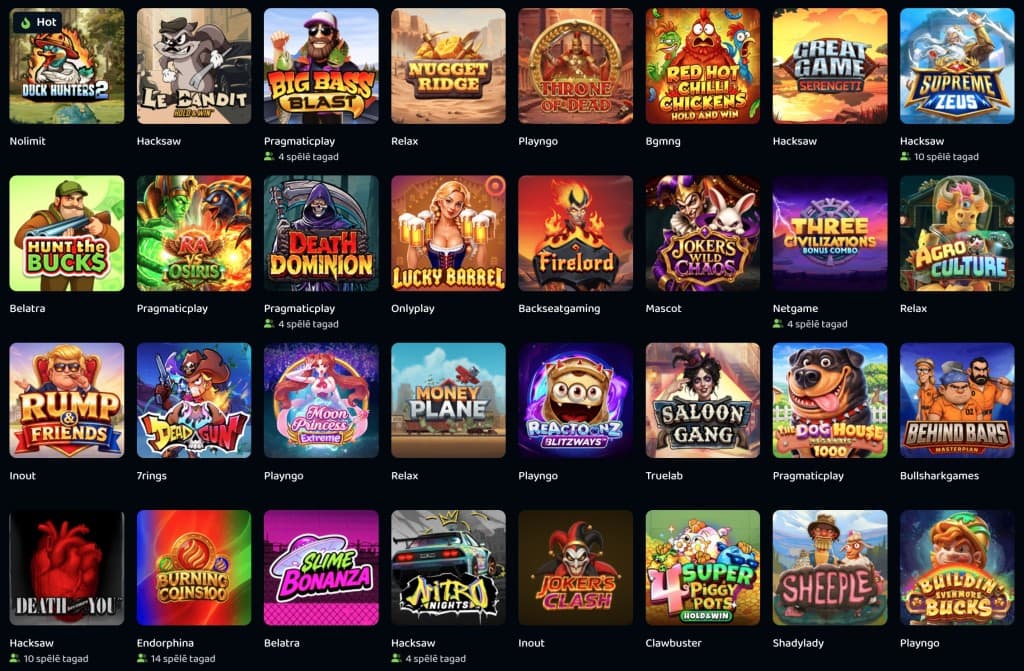 PikeCasino - spēļu automāti
