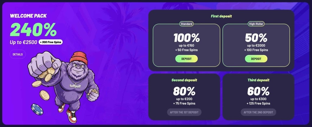 TuffPuff bonusi
